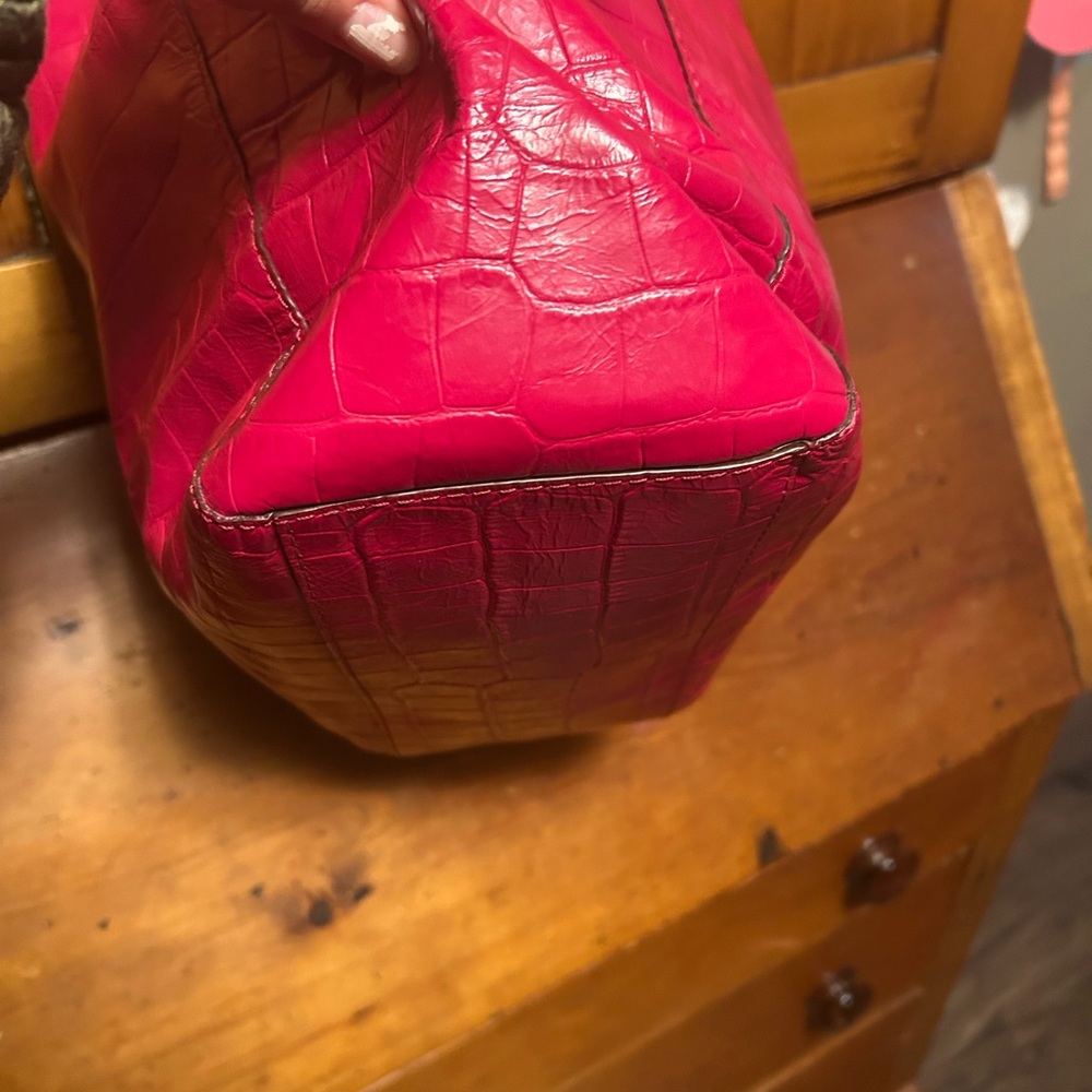 Coach 2009 Gorgeous Magenta Pink Croc-Embossed Women's Bag 🩷💖 - Picture 5 of 9